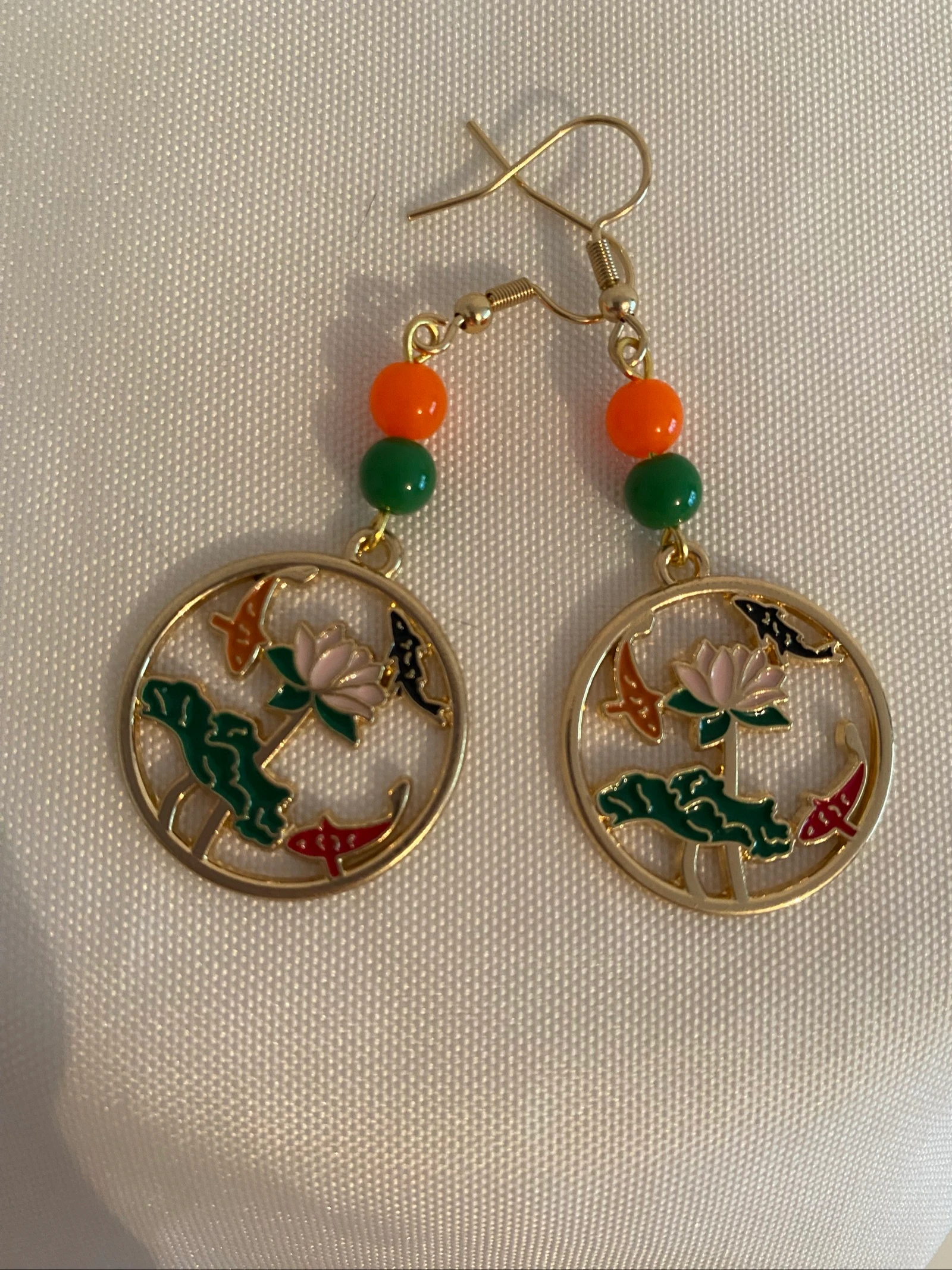 Boucles d’oreilles « Danse des Carpes Koï » – photo 4
